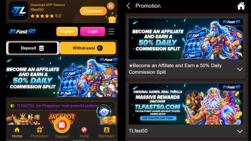 TLFAST50 App Download New APK for Players in the Philippines 2 TLFAST50